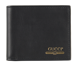 Gucci GG Wallet, Leather, Black, 525040, 3*